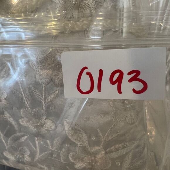 Vintage Handmade White Beaded Floral Fringe Boho Crossbody Bag Purse Bridal - Picture 16 of 16